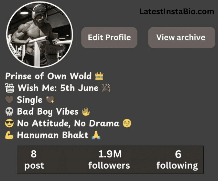 Gym Bio for Instagram