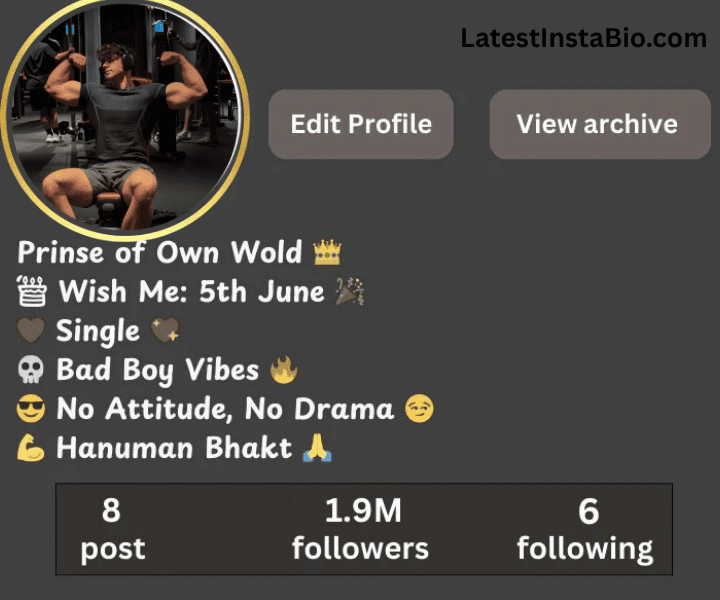 Gym Bio for Instagram