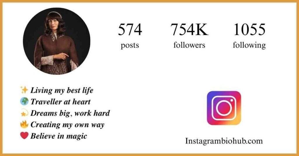 Instagram Style Bio
