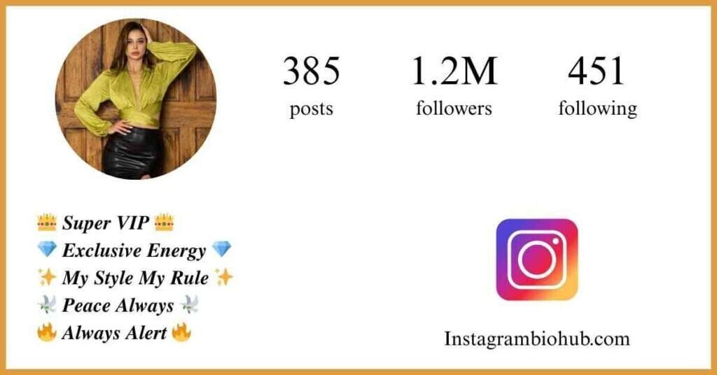 Instagram VIP Bio For Boys​ & Girls | Stylish, VIP Bio
