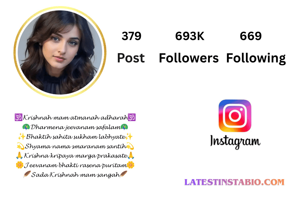 Krishna Bio for Instagram