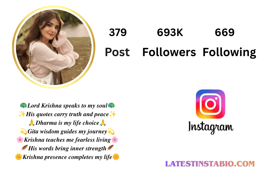 Krishna Bio for Instagram