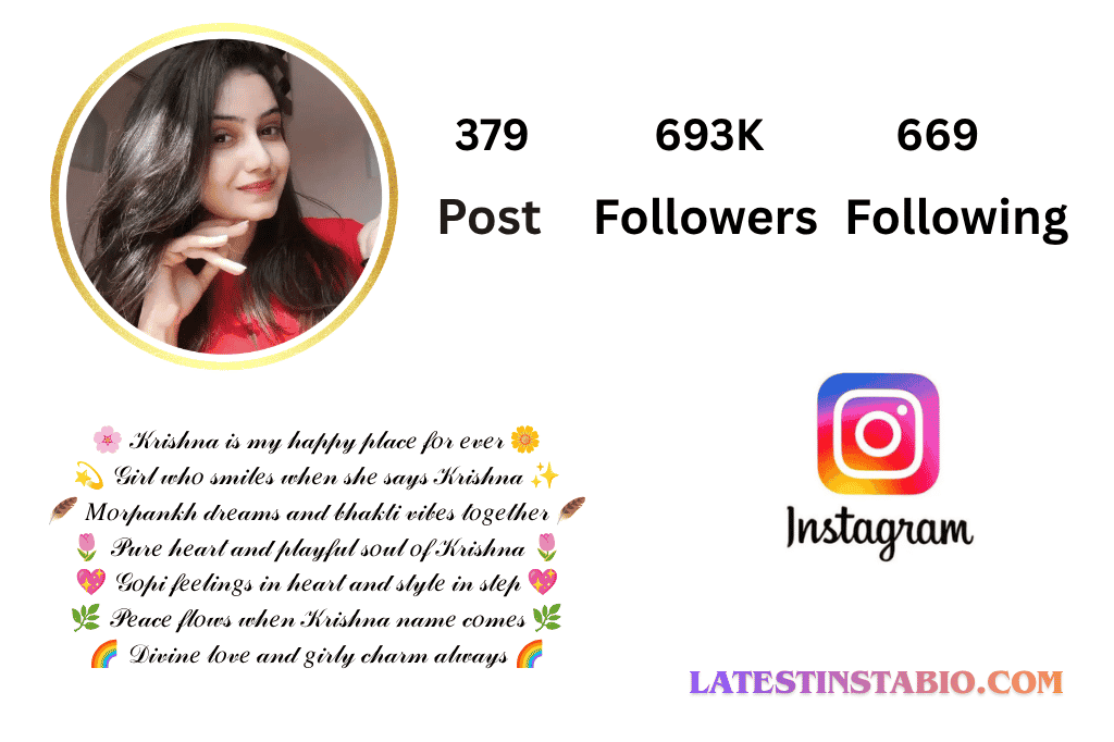 Krishna Bio for Instagram