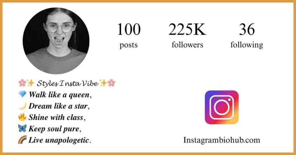 Styles Instagram Bio