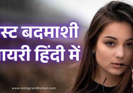Badmashi Shayari In Hindi | 500+ बदमाशी शायरी हिंदी में - instagrambiohub.com