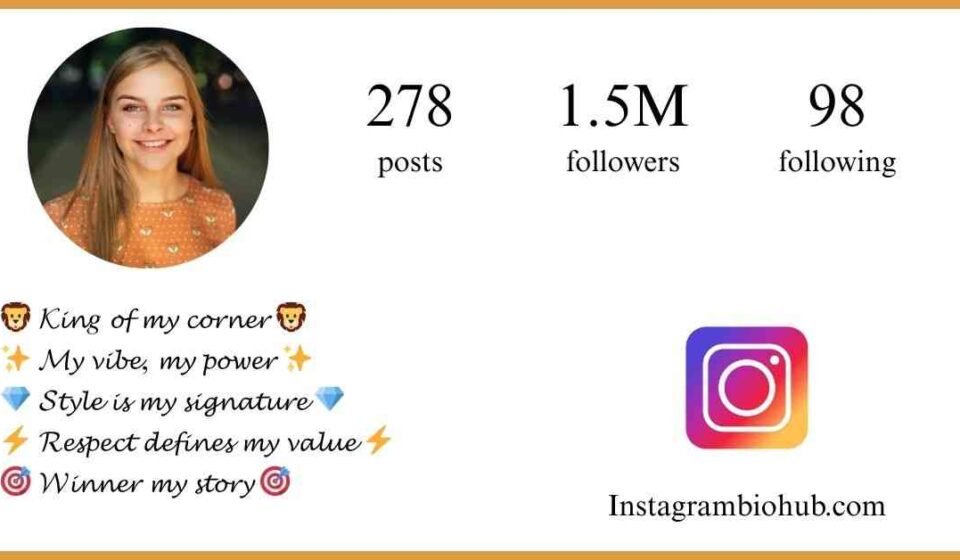Instagram Attitude Bio