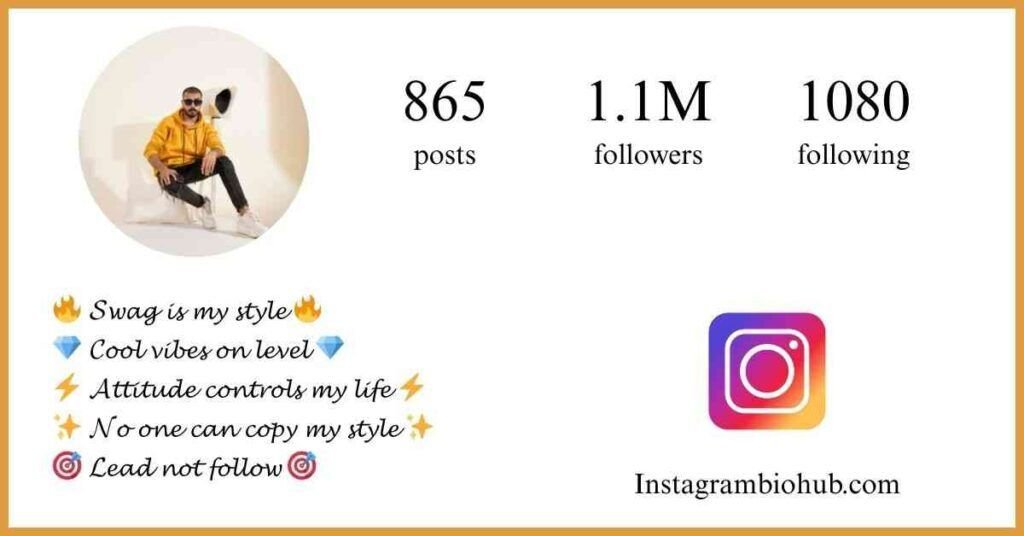 Instagram Attitude Bio
