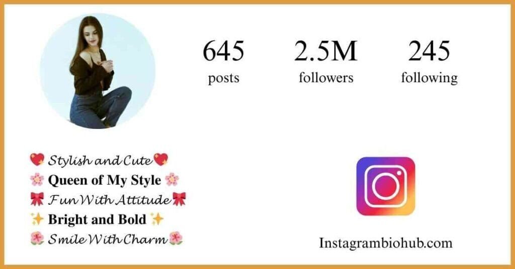 Instagram Stylish Bio For Girl