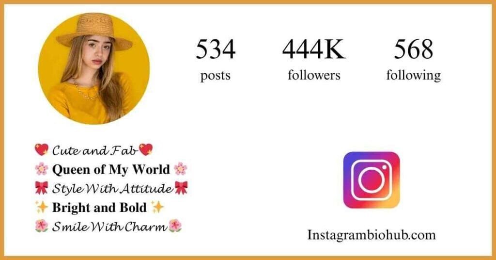 Stylish Bio For Instagram For Girl